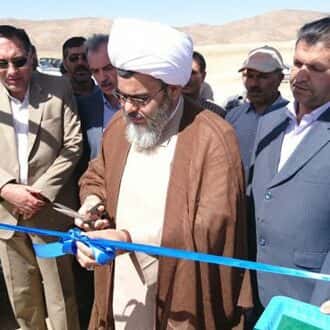 افتتاح دومین استخر ذخیره آب کشور در منطقه ده گردوی بهمن